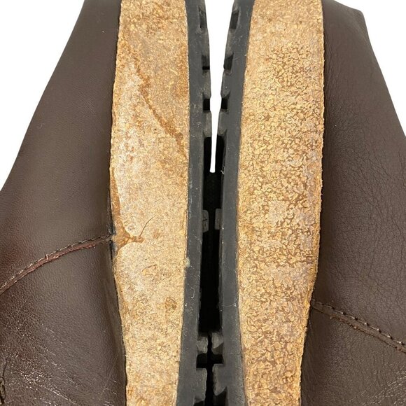 Haflinger mary Jane slip on clog shoes brown leather women’s 37 minimalist - Picture 11 of 14